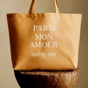 Sezane Paris Mon Amour Canvas Tote